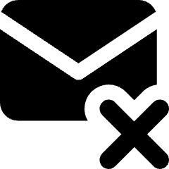 Mail Remove Icon from Core Solid Set