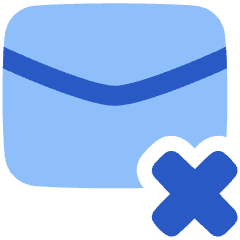 Mail Remove Icon from Plump Flat Set