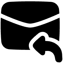 Mail Reply Icon from Plump Solid Set