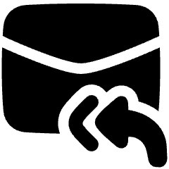 Mail Reply All Icon from Plump Solid Set