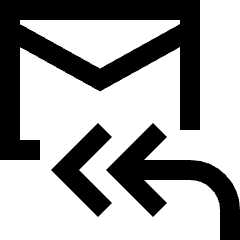 Mail Reply All Icon from Sharp Line Set