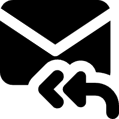 Mail Reply All Icon from Core Solid Set