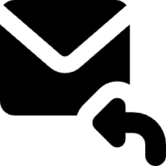 Mail Reply Icon from Micro Solid Set