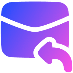 Mail Reply Icon from Plump Gradient Set