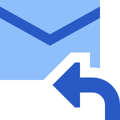 Mail Reply Icon from Sharp Flat Set