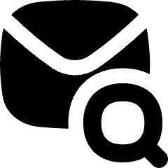 Mail Search Icon from Flex Solid Set