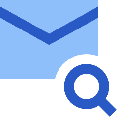 Mail Search Icon from Sharp Flat Set