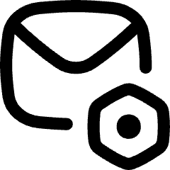 Mail Setting Bolt Nut Icon from Flex Line Set