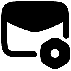 Mail Setting Bolt Nut Icon from Plump Remix Set