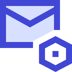 Mail Setting Bolt Nut Icon from Sharp Duo Set