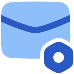 Mail Setting Bolt Nut Icon from Plump Flat Set