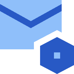 Mail Setting Bolt Nut Icon from Sharp Flat Set