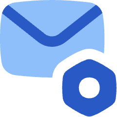 Mail Setting Bolt Nut Icon from Flex Flat Set