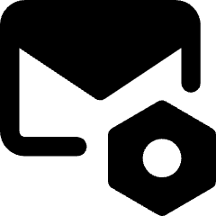 Mail Setting Bolt Nut Icon from Core Remix Set