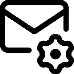 Mail Setting Gear Icon from Core Line Set