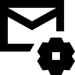 Mail Setting Gear Icon from Sharp Remix Set