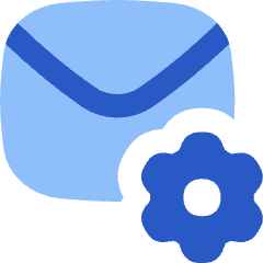 Mail Setting Gear Icon from Flex Flat Set