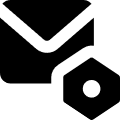 Mail Setting Icon from Micro Solid Set