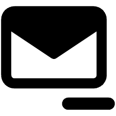 Mail Subtract Icon from Core Remix Set