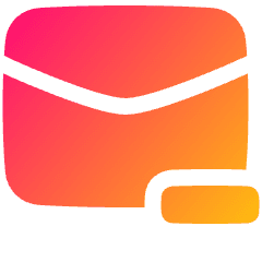 Mail Subtract Icon from Plump Gradient Set