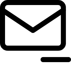 Mail Subtract Icon from Core Line Set