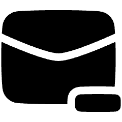 Mail Subtract Icon from Plump Solid Set