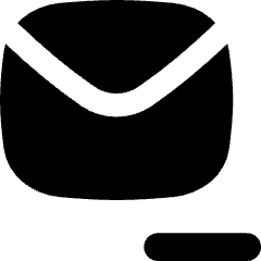 Mail Subtract Icon from Flex Solid Set