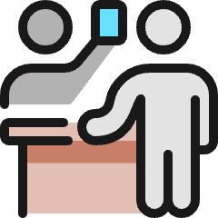 Information Desk Ticket Icon from Ultimate Colors Set