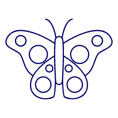 Butterfly Illustration from UX Line Set