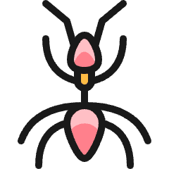 Insect Ant Icon from Ultimate Colors Set