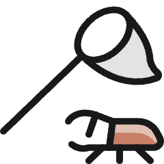 Insect Catch Icon from Ultimate Colors Set