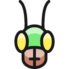 Insect Head Icon from Ultimate Colors Set
