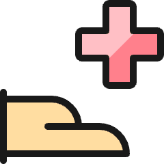 Insurance Hand Icon from Ultimate Colors Set