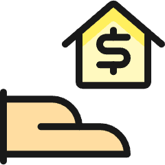 Real Estate Insurance Dollar Hand 1 Icon from Ultimate Colors Set