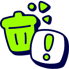 Delete Alert Icon from Stickies Duo Set