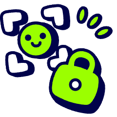 Face Id  Lock Icon from Stickies Duo Set