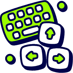 Keyboard Control Icon from Stickies Duo Set