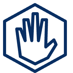 Block Hexagon Icon from Cyber Line Set