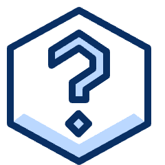 Question Faq Hexagon Icon from Cyber Duotone Set