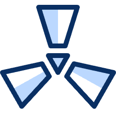 Radioactive 1 Icon from Cyber Duotone Set