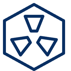 Radioactive Hexagon Icon from Cyber Line Set