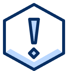 Report Problem Warning Hexagon Icon from Cyber Duotone Set