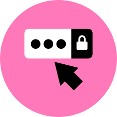 Password Icon from Kameleon Pop Set