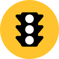 Traffic Light Icon from Kameleon Pop Set