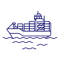Cargo Ship 3 Illustration from UX Line Set