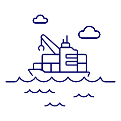 Cargo Ship 1 Illustration from UX Line Set