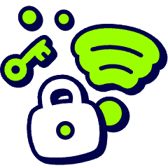 Locking Wifi Icon from Stickies Duo Set
