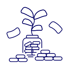 Money Plant Illustration from UX Line Set