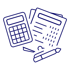Invoice Calculating Illustration from UX Line Set