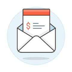 Mail Invoice Illustration from UX Colors Set